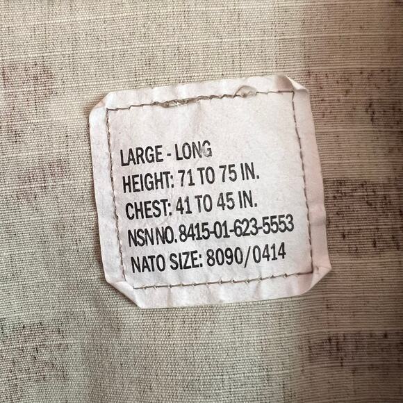 Military Large Long Jacket Shirt Camo ACU OCP Combat Coat Field 8415-01-623-5553 - Picture 3 of 7